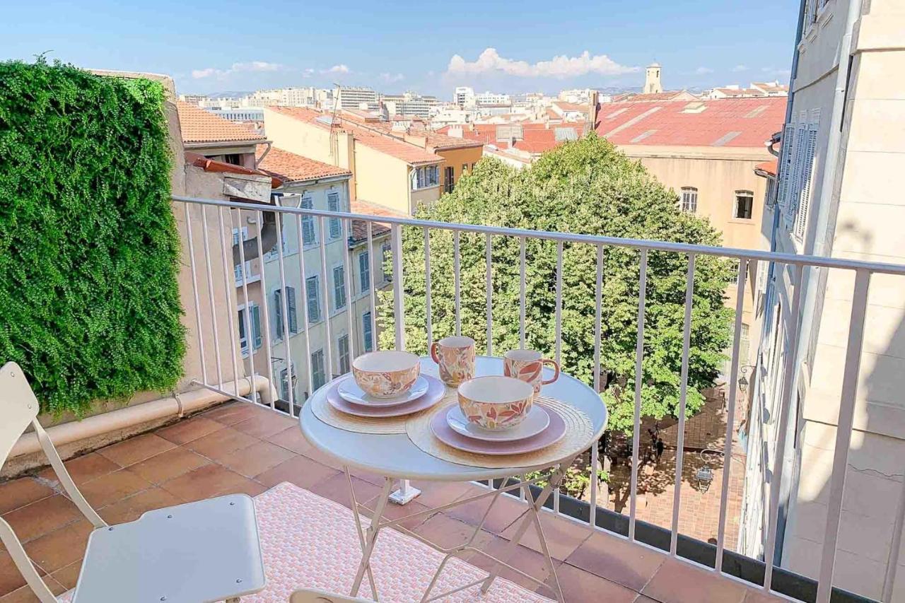 Le Perchoir - Terrasse & Clim Au Coeur Du Panier Lägenhet Marseille Exteriör bild